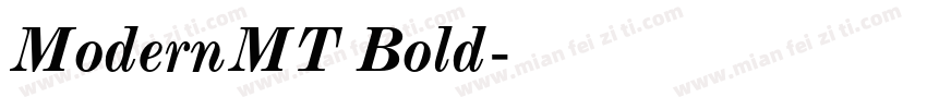 ModernMT Bold字体转换